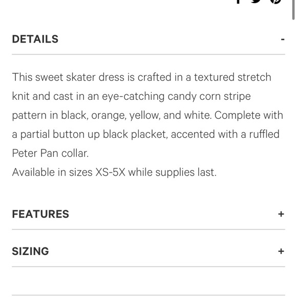 Candy Corn Unique Vintage Stripes Mini Dress, Women’s Size S/4 stretchy material - Picture 6 of 7